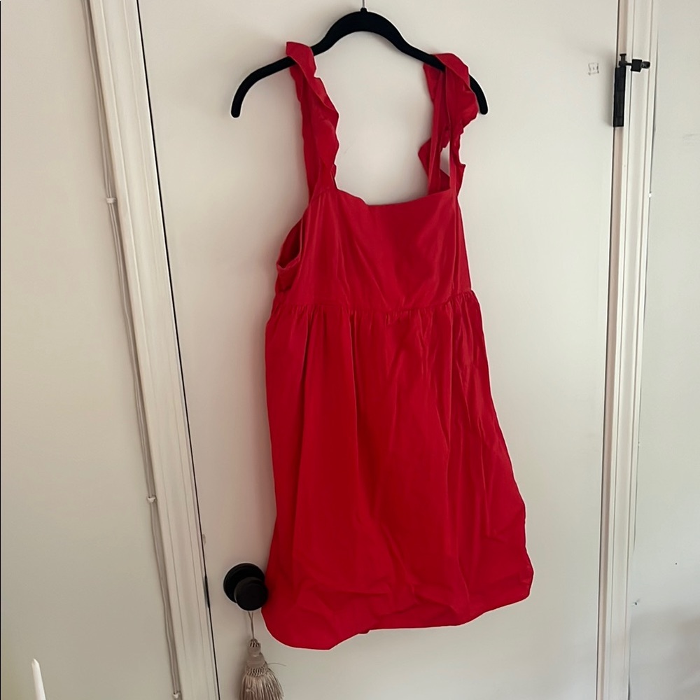 Vibrant Red Sleeveless Dress
